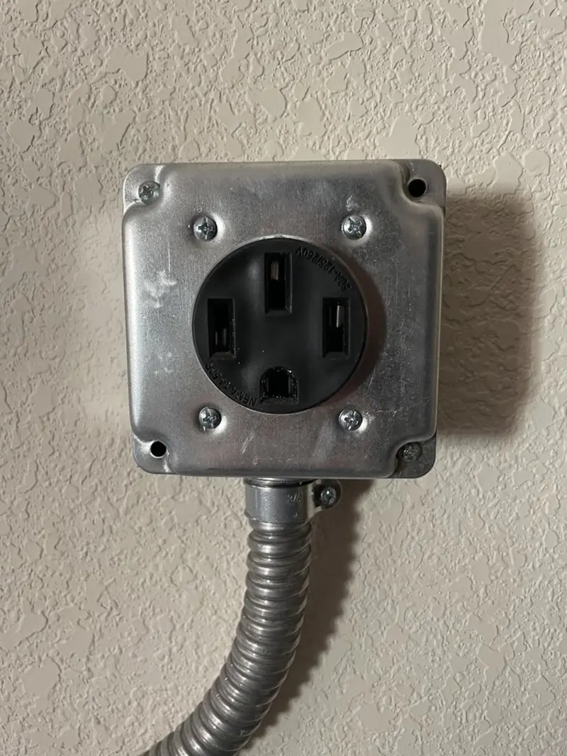 NEMA 14-50 outlet installed for Smart Home Electrical in Vicksburg
